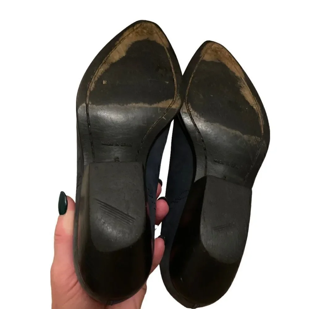 Guess by George Marciano Vintage Western Booties Dark Gray Size 6